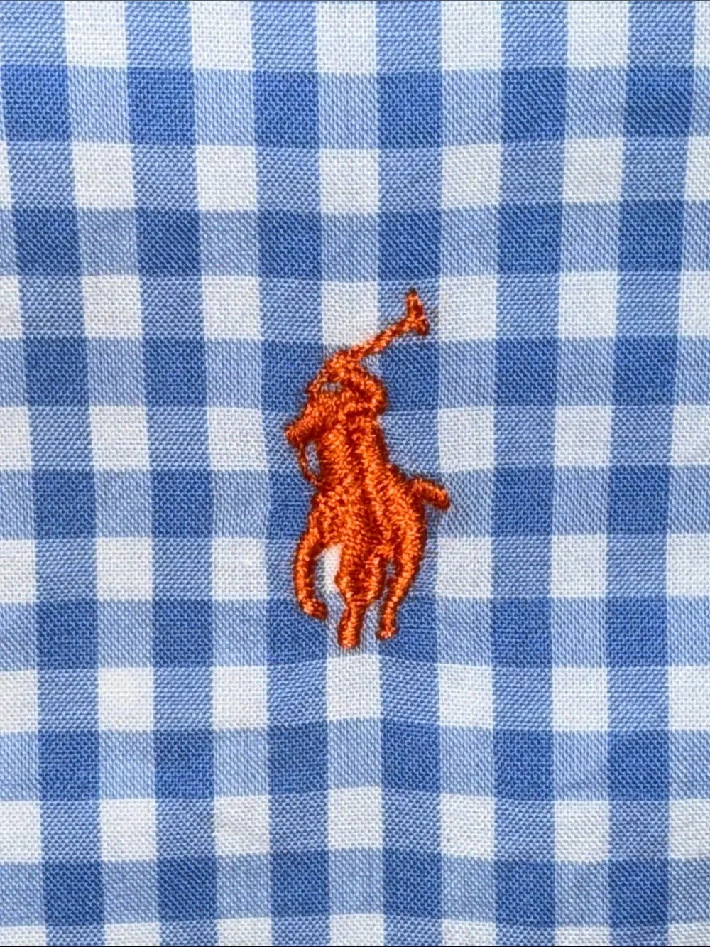 🐎 Ralph Lauren Blue Gingham Button-Down Shirt for 18 months